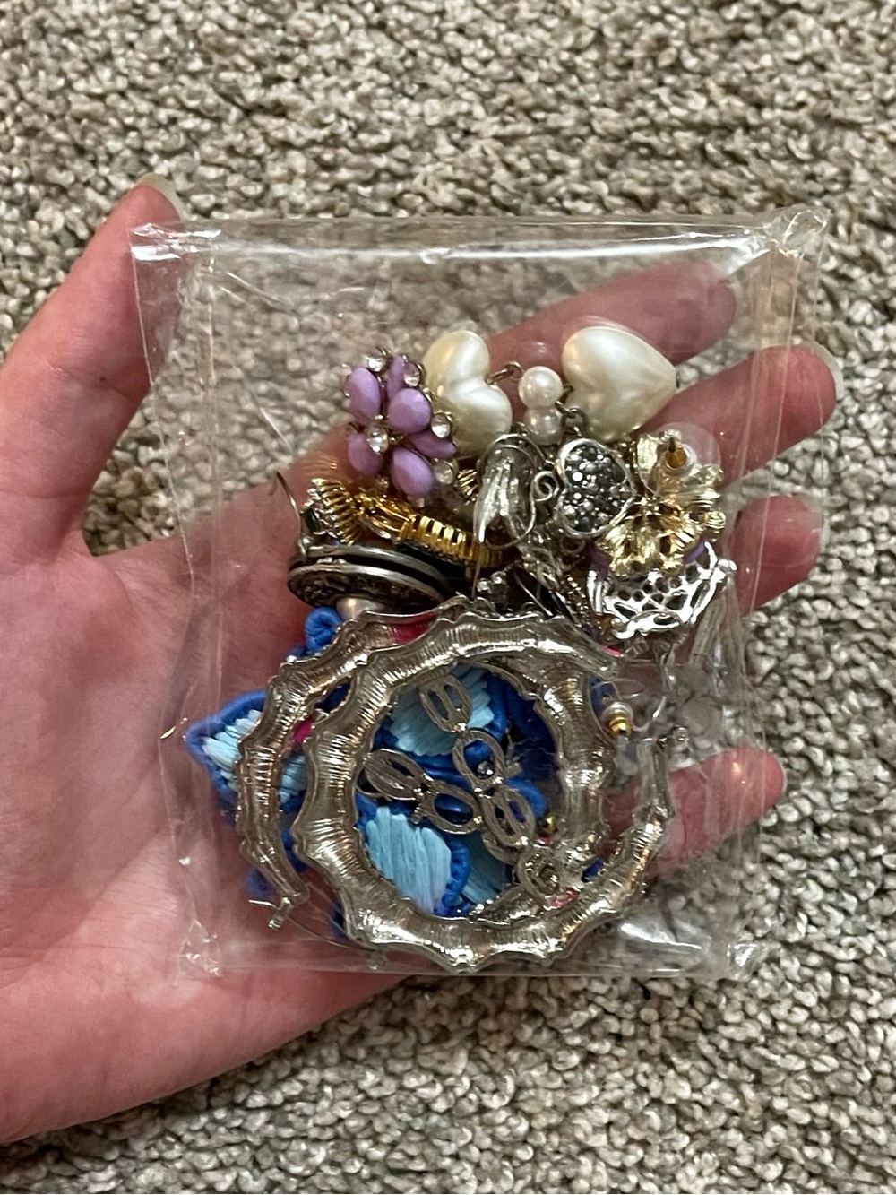 Mystery Earrings Jewelry Small Bag Lot
